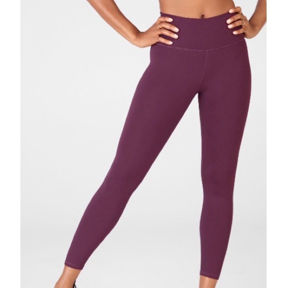 NWT Fabletics Burgundy Powerhold 7/8 Legging